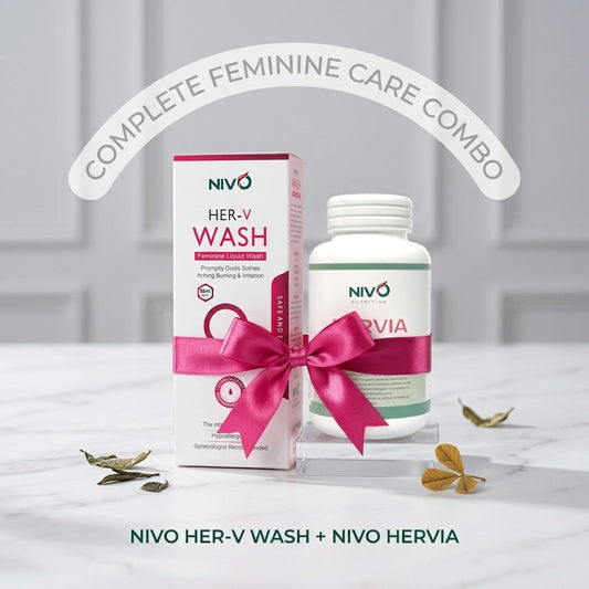 Hervia & HER V Feminine Wash Combo Pack | Nivo Nutrition